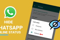 Cara Menyembunyikan Online di WhatsApp